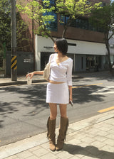 PINTER LACE PUNCHING TOP (2color)