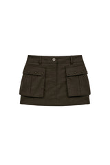 wool pk skirt (brown)