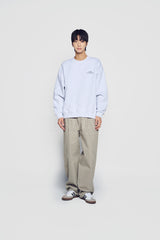 24FW UPSIDE DOWN LOGO NAPPING ZURRY SWEATSHIRTS MELANGE
