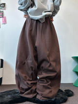 PUNCHING LOOSE HIP STREET LONG PANTS 💙🤎2COLOR