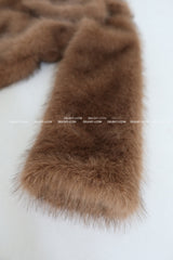Maxi Raccoon Fake Fur Long Jacket Coat