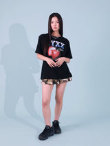 STRAWBERRY SPACE TEE (BLACK)