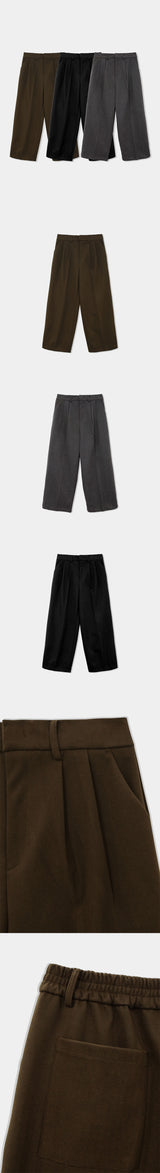[F/W] Wool dart wide slacks(3color)
