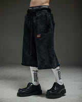Washed destroyed bermuda P dusty gray