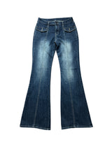 Low-rise washing bootscut PT  [2color]