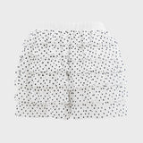 DOT PANTS IN WHITE