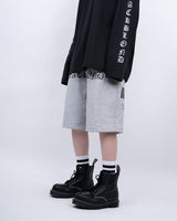 BBDクラッシュフェイススェットショーツ（グレー）