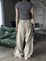 Pigment washing crop t-shirts(4color)
