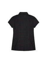 1/2 S CLEF CHECKED HALF LINE SHIRTS (GRAY/BURGUNDY)