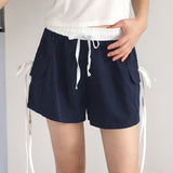 Raffen Banding Ribbon Pocket Short Pants