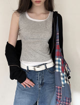 [ORIGINAL] Cain Layered Ribbed Sleeveless