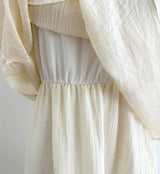 Pulson Ruffle Banding Wrinkle Layered One Piece
