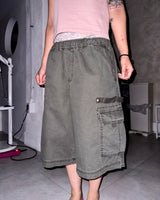 (3color) Structured Cargo Bermuda Pants
