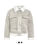 Winter Suede Fur Collar Jacket