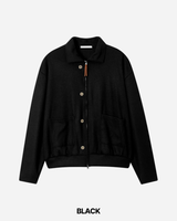 Milt Crop Knit Zip-Up