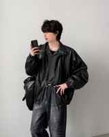 シニカルクロップレザージャケット