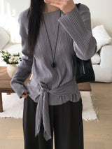 Pleats tie top