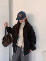 カンパポハイネックラップニットカーディガン