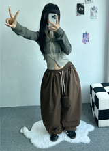 BASIC BALLOON COTTON PANTS
