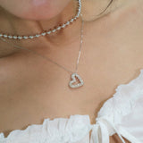 Drop Heart Necklace