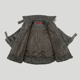 HAIRY BELTED CAPE COAT