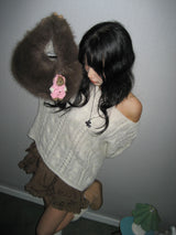 [Formica] Bear hug necklace (Brown)