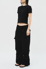  Lena Multi Cargo Flare Pants (2color)