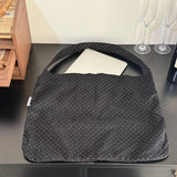 Daily eco bag_corduroy dot black