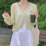 Miel Summer Cropped Cardigan
