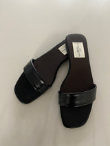 Momo Faux Leather Flat Summer Slippers 2 Colors