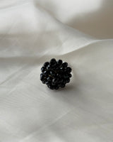 [MADE] Black Floral Bloom Ring