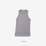 スターンホルターネックスリーブレストップ
