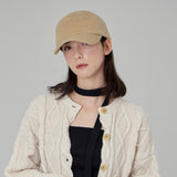 VAカーブロゴウールブレンド5パネルキャップ / Beige
