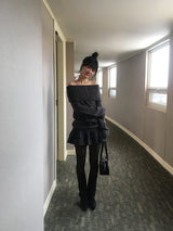 Stiletto warmer wrinkle boots