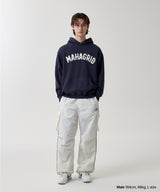 TWILL CUT OFF APPLIQUE HOODIE