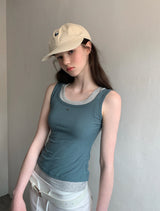 [ORIGINAL] Cain Layered Ribbed Sleeveless