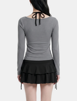 Nevia Shirring Cardigan Set