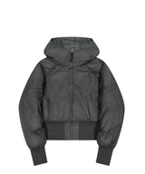 Reversible Check Padded Jacket / Charcoal