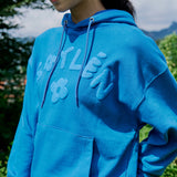 フラワーロゴフーディー (BLUE)