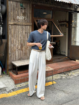 LMN オールデイピンタックビジョワイドスラックス (4 colors)