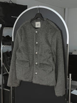 [Premium] ASCLO Hairy Tweed Jacket (2color)