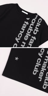 ベイウォッチ クロップTシャツ (BLACK) F25QB103