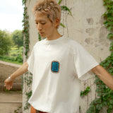 ファジーハーフTシャツ / Off White