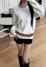 [Unisex] Shoulder button knit(4color)