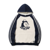 EL Dontime Raglan Line Hoodie T-Shirt 4Color