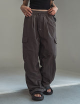loopy pocket cargo nylon pants