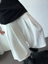 Rugby Double Pintuck Keyring Wide Bermuda Shorts 4color