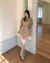 トミースリムコットンプリーツシャツ タイセット