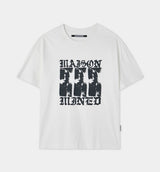 26SS★ FADE DRIFT GRAPHIC CROP HALF T