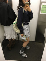 【即日発送】パンプキンチェックミニスカート